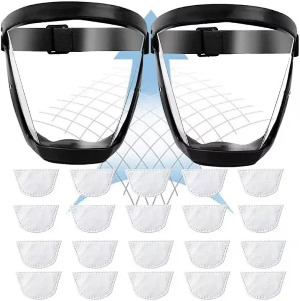 Face Shield,Super Protective Face Shield Mask for Work,Full Face Shield for Weed Whacking,Face Shield for Grinding and Cutting