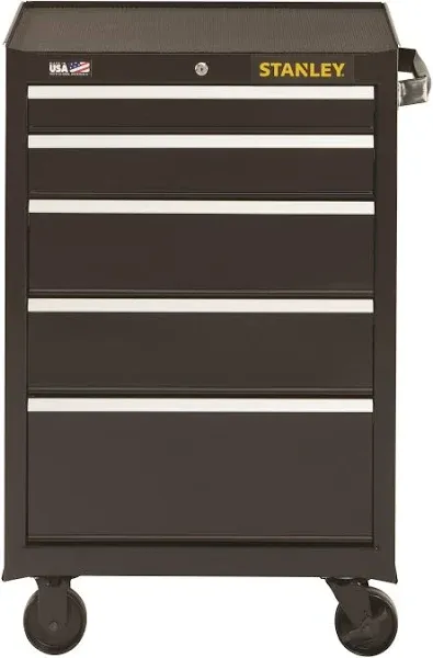 Stanley STST22744BK 300 Series 26 in. x 18 in. x 34 in. 4 Drawer Rolling Tool Cabinet - Black