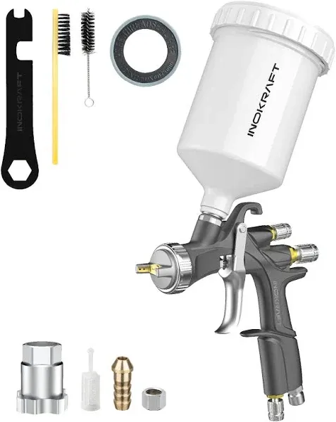 Professional D1 LVLP Air Spray Gun with Nozzle Sets - Ideal for DIY Projects