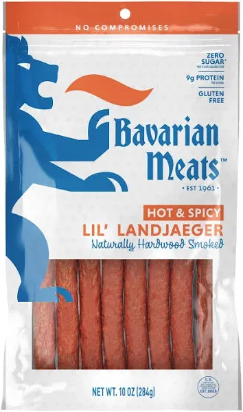 Bavarian Meats Lil' Landjaeger Hot & Spicy Meat Snack (10 oz)