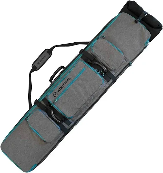 Winterial Expandable Rolling Double Snowboard Ski Travel Storage Bag Pack