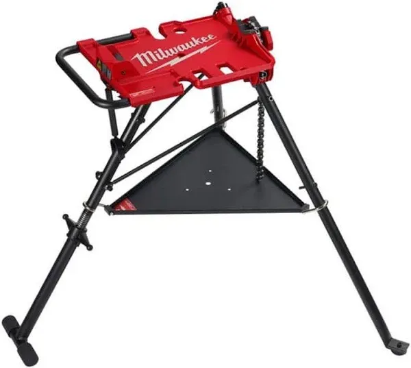 Milwaukee Leveling Tripod Chain Vise Adjustable Legs W/ Removable Lower Shelf