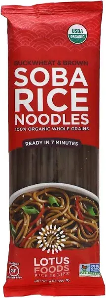 Lotus Foods Organic Buckwheat & Brown Soba Rice Noodles