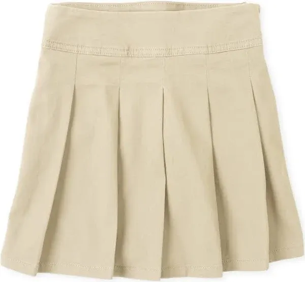 The Children&#039;s Place girls Pleated Skort, Color: Sandy Single, 6/7 US