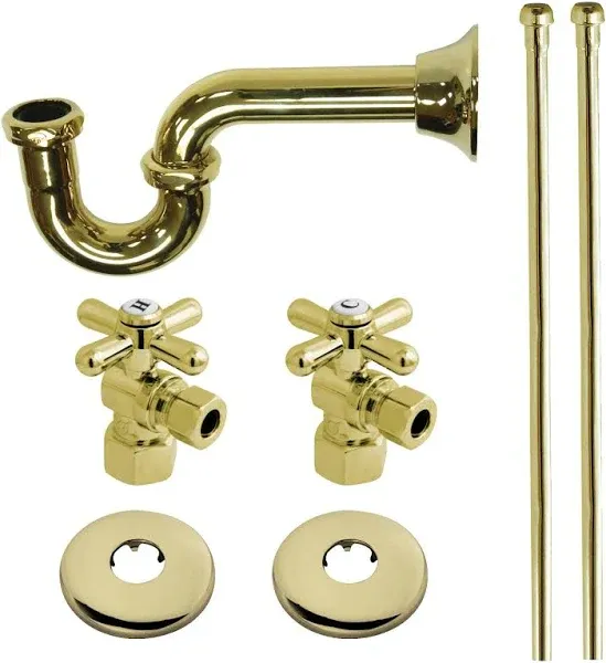 Plumbing Supply Kits Combo44.5 in. IPS Inlet44.38 in. Comp Oulet44; Polished Brass