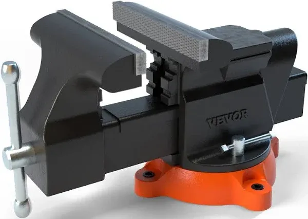 VEVOR 6" Bench Vise w/ Anvil 360°Swivel Locking Base Heavy Duty Ductile Iron  | VEVOR US