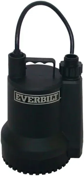 Everbilt Submersible Utility Pump Plastic 1001092915