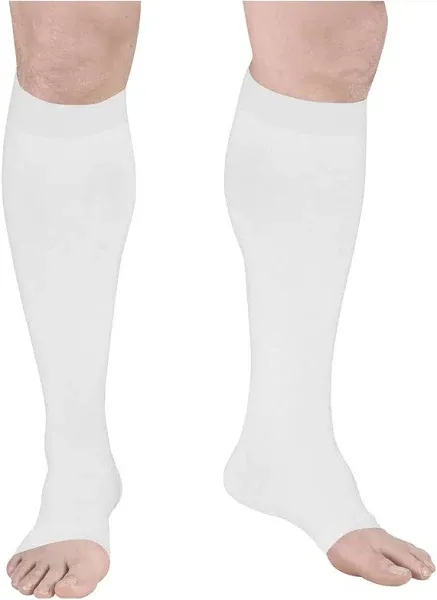 Truform 0808BG-S Stockings, 18mmHg Compression, open toe Knee High, Small