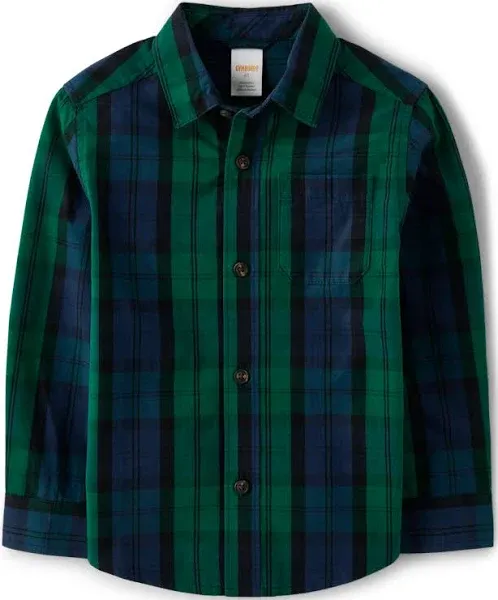 Gymboree Toddler Long Sleeve Plaid Button Up Shirts