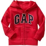 Baby Gap Size 18-24 Months Red Fleece Gap Logo Full Zip Hoodie NWT