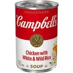 Campbell's Condensed Chicken and Rice Soup With White and Wild Rice - 10.5 Oz