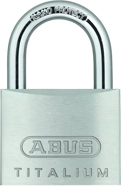 ABUS 80Ti by 40hb40 C KD Titalium Aluminum Alloy Keyed Different Padlock