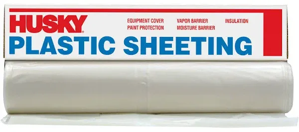 America Husky Clear 4-Mil Low Density Plastic Sheeting