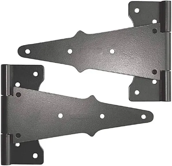 Nuvo Iron Black Galvanized Steel Tee Hinge