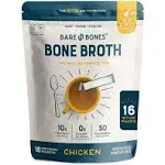 Bone Broth Instant Powdered Beverage Mix Chicken, 15g Sticks/Pack of 16, Pack of 16