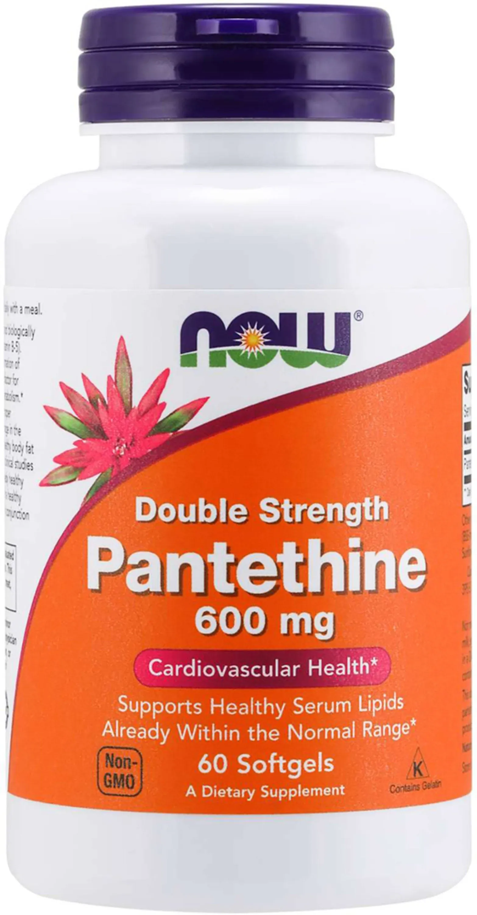 Now Foods Pantethine 600 MG – 60 Softgels