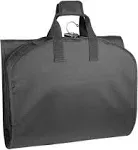 WallyBags 60" Premium Tri-Fold Travel Garment Bag with Pocket - Black