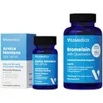 VitaMedica | Arnica Montana 30X and Bromelain with Quercetin Bundle | Arnica Montana | Bromelain | Quercetin | Recovery Bundle | Plant Based | Made in USA