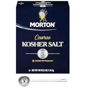 Morton Kosher Salt, Coarse, 48 Ounce