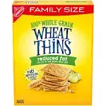 Wheat Thins Reduced Fat Whole Grain Wheat Crackers Family Size 12.5 oz