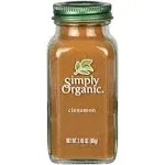 Simply Organic Ground Cinnamon, Certified Organic 2.45 oz Pack of 3 Cinnamomum loureirii Nees