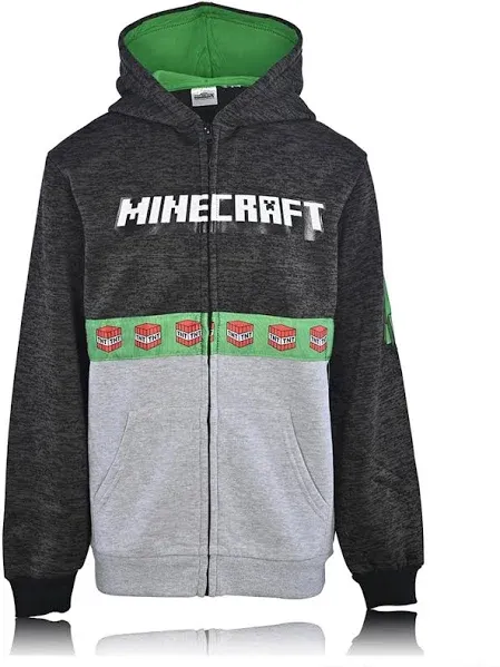 Minecraft Boys' Creeper Face Hoodie