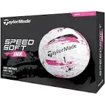 Taylormade 2024 SpeedSoft Ink Pink Golf Balls DZ