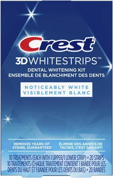 Crest 3D Whitestrips Noticeably White At-Home Teeth Whitening Kit