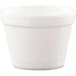 Dart Bowl Containers Foam 4oz White 1000/Carton 4J6