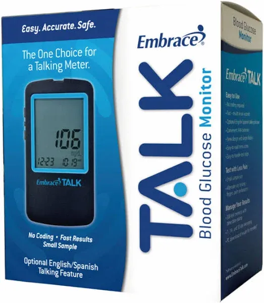 Embrace Talk Blood Glucose Meter