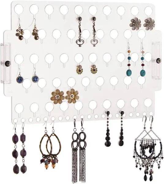 Angelynn's Stud Earring Holder Organizer Wall Mount Jewelry Storage Rack