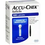 Accu-Chek Softclix lancets 100ct, expire 2022-07--31