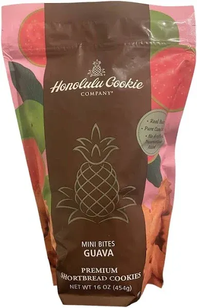 Honolulu Cookie Company Premium Hha1 Guava Shortbread Cookies