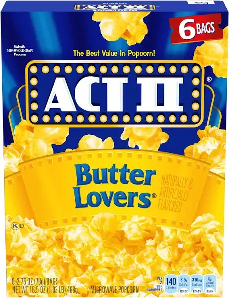 Act II Butter Microwave Popcorn