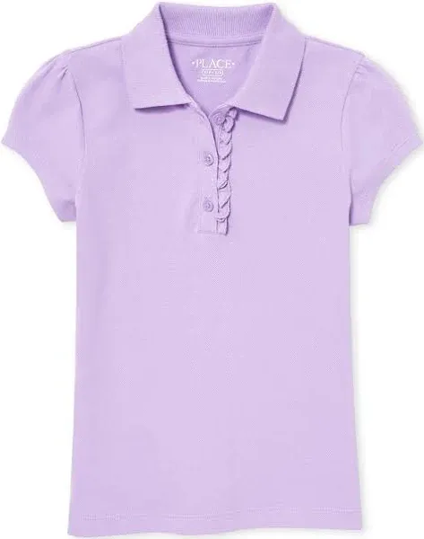 The Children's Place Girls' Ruffle Pique Polo