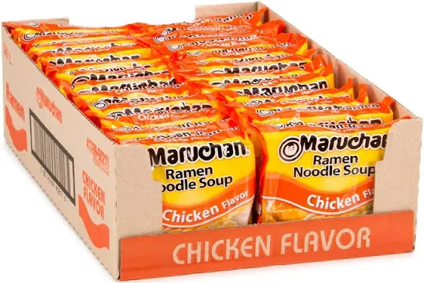 Maruchan Ramen Noodle Soup Chicken Flavor Tray - 24-3 Oz