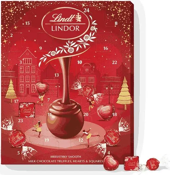 Lindt 300g Lindor Milk Chocolate Advent Calendar