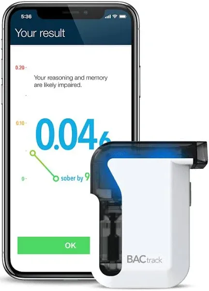 BACtrack Mobile Smartphone Breathalyzer for iPhone and Android Devices