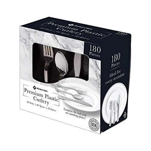 Member's Mark Premium Silver-look Cutlery Combo 180 ct.