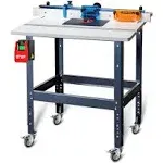 POWERTEC UT1009 Router Table and Fence System with Safety Paddle Switc