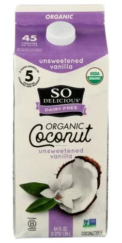 So Delicious Unsweetened Vanilla Coconut Milk