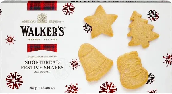 Walkers Festive Shapes Shortbread