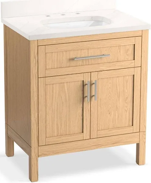 KOHLER Hadron 30" Bathroom Vanity Cabinet with Sink and Quartz Top