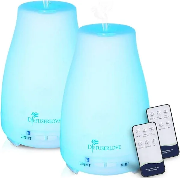 Portable Ultrasonic Humidifier 200ML - Remote Control with Soothing LED Lights