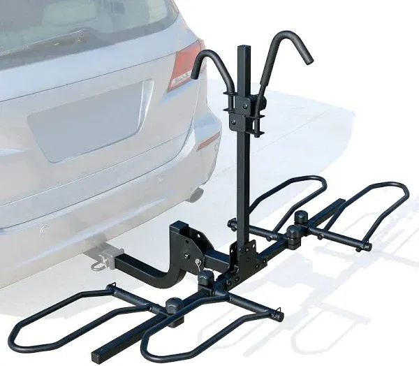 Leader Accessories 2-Bike Platform Style Hitch Mount Bike Rack, Tray Style Bicycle Carrier Racks Foldable Rack for Cars, Trucks, SUV and Minivans with 2" Hitch Receiver