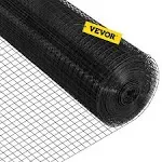 VEVOR 24" x50' Hardware Cloth, 1"x1" Mesh size, Galvanized Steel Vinyl Coated 16 Gauge Welded Wire W/A Cutting Plier & A Pair of Fabric Gloves, for