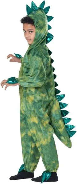 Dress Up America Plush DINOSAUR Costume for Kids Set for Boys and Girls, S (4-6)