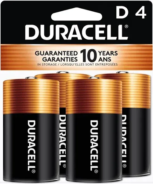 Duracell Coppertop Alkaline D Batteries