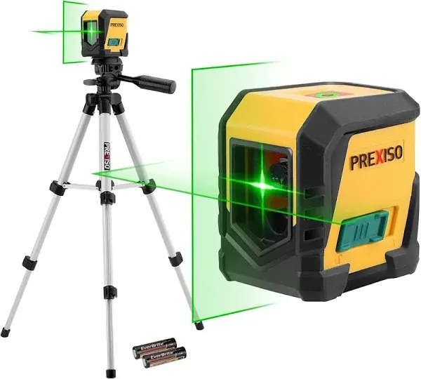 Laser Level with Tripod, 65Ft Self Leveling Cross Line Laser Level, Green Line