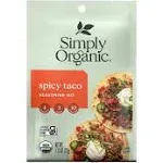 Simply Organic Spicy Taco Seasoning Mix - 1.13 oz